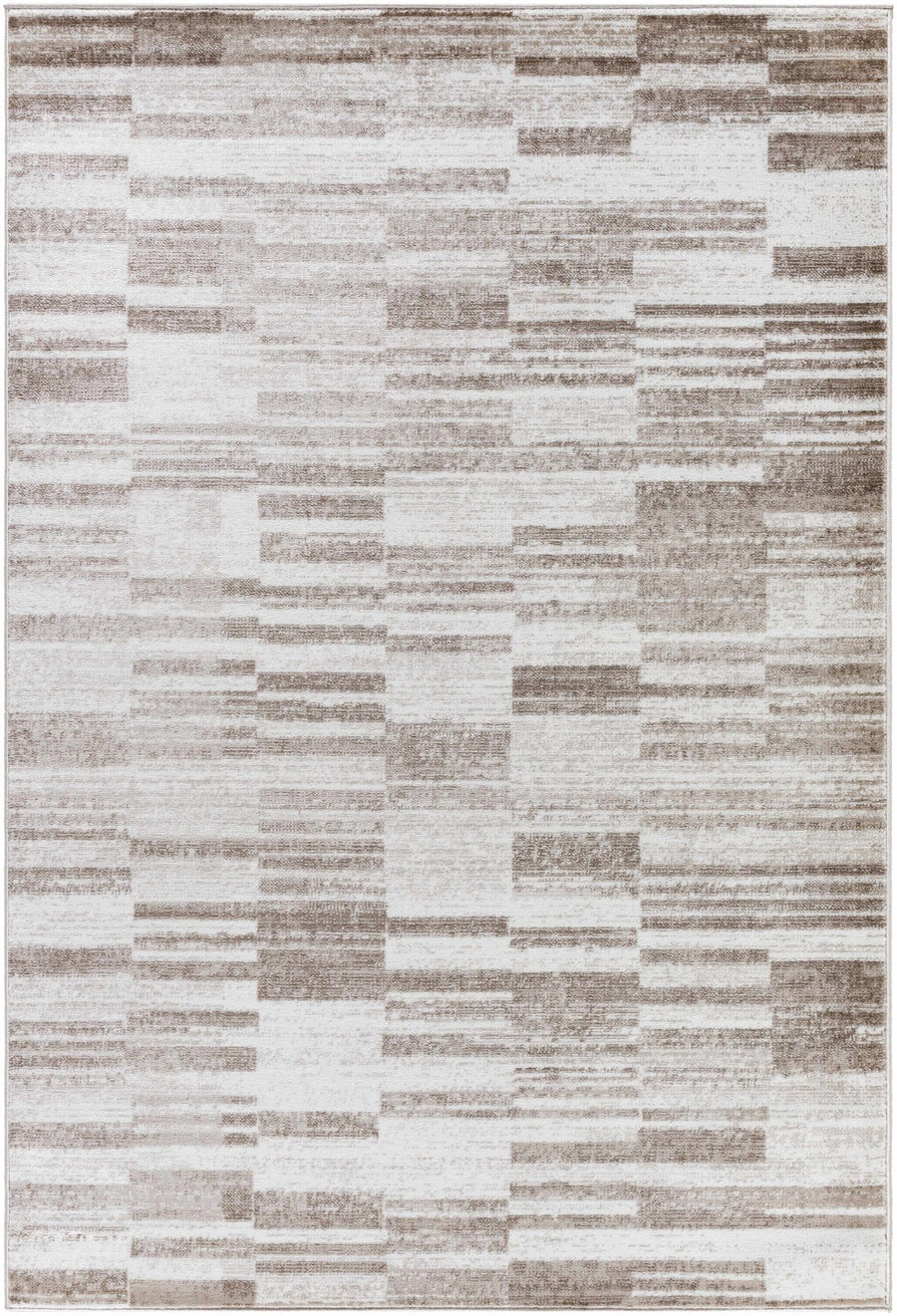 Tehya Brown Modern Abstract Design Area Rug - The Rug Decor