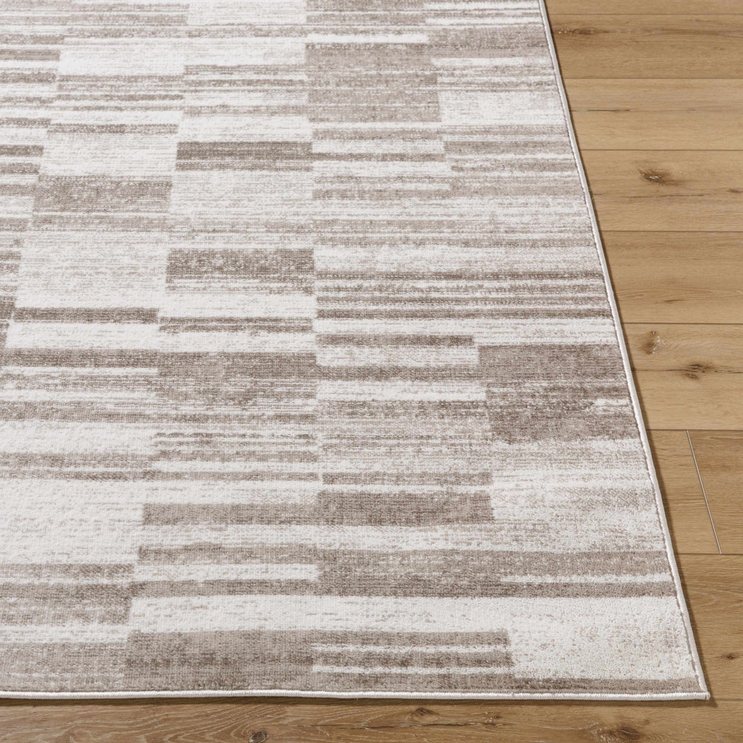 Tehya Brown Modern Abstract Design Area Rug - The Rug Decor
