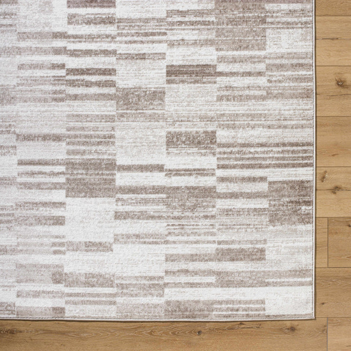 Tehya Brown Modern Abstract Design Area Rug - The Rug Decor