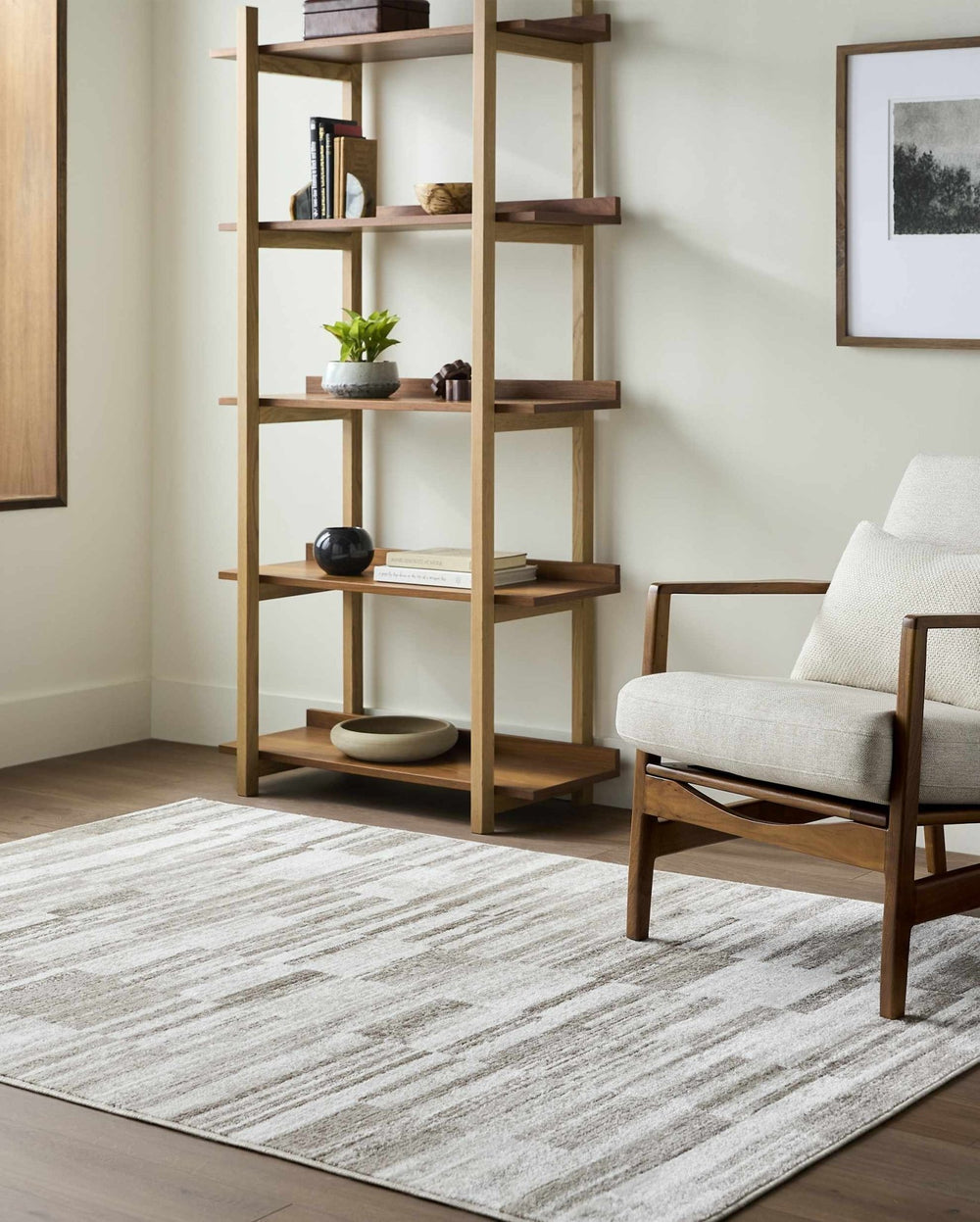 Tehya Brown Modern Abstract Design Area Rug - The Rug Decor