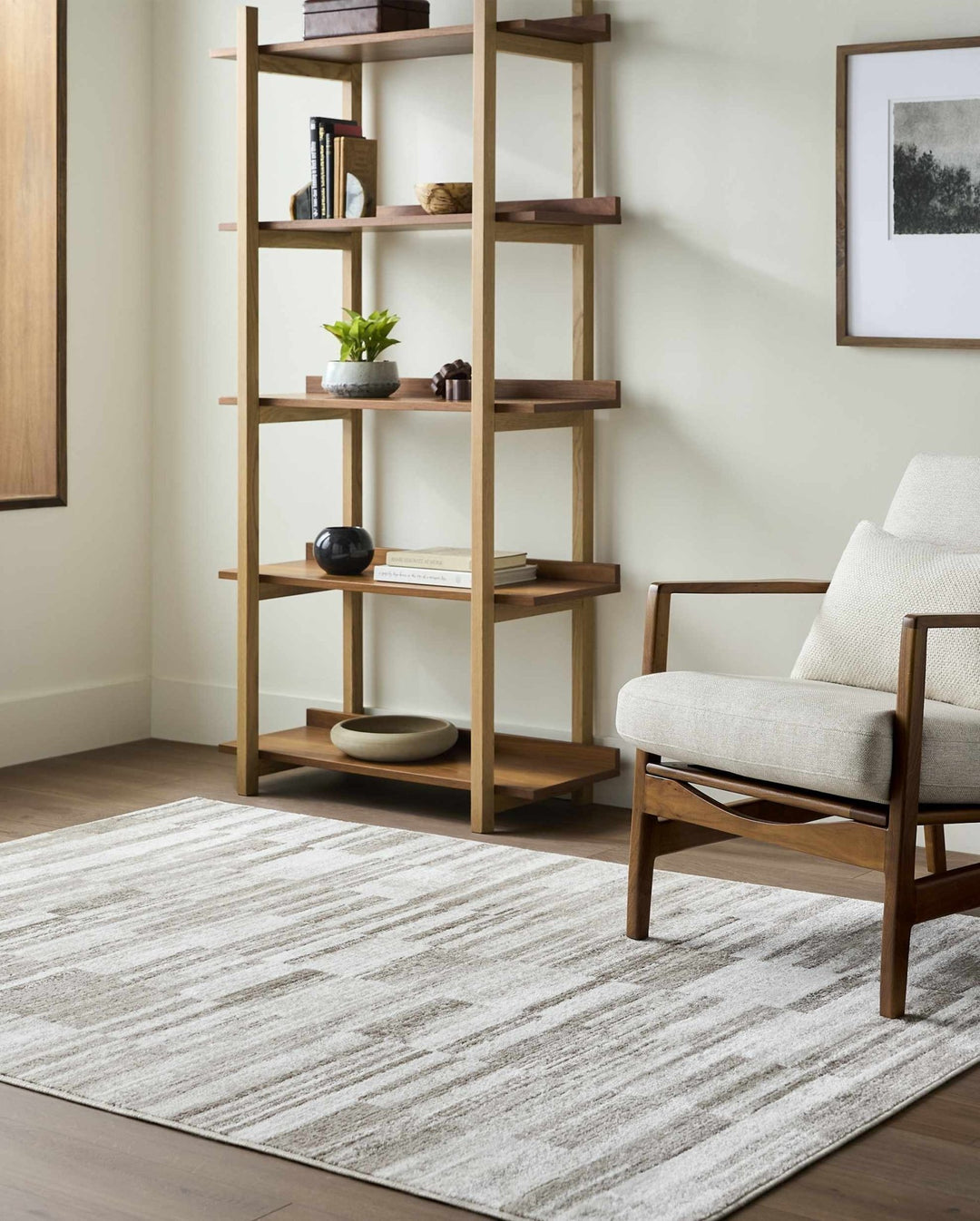 Tehya Brown Modern Abstract Design Area Rug - The Rug Decor