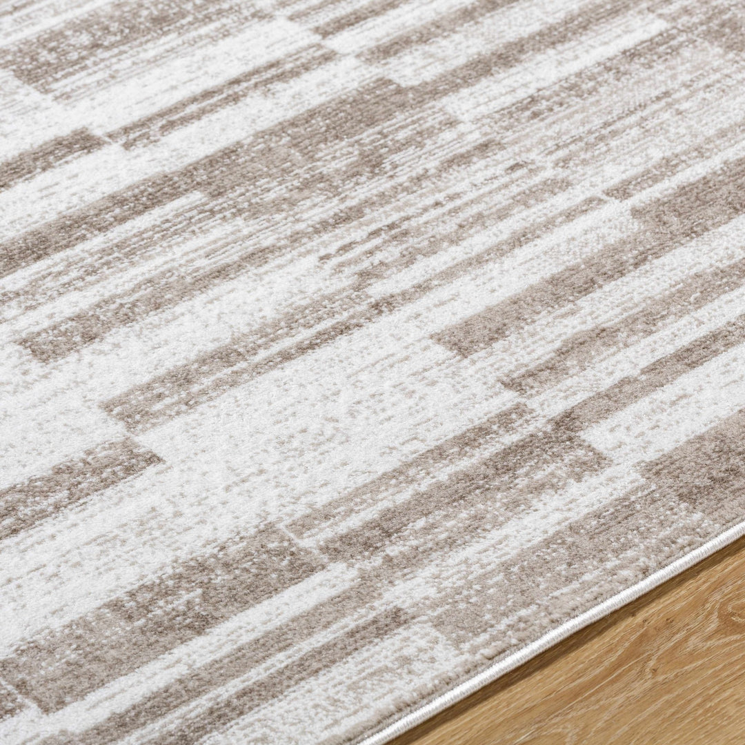 Tehya Brown Modern Abstract Design Area Rug - The Rug Decor