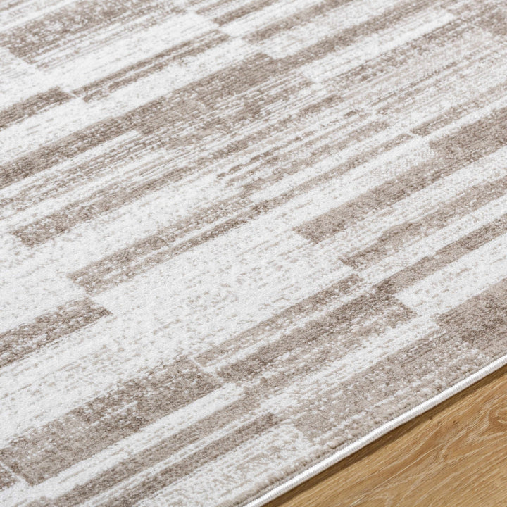 Tehya Brown Modern Abstract Design Area Rug - The Rug Decor