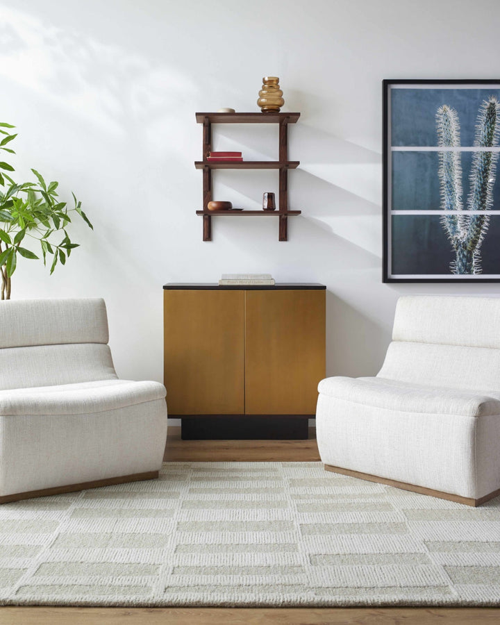 Teige Contemporary Geometrical Beige Area Rug - The Rug Decor