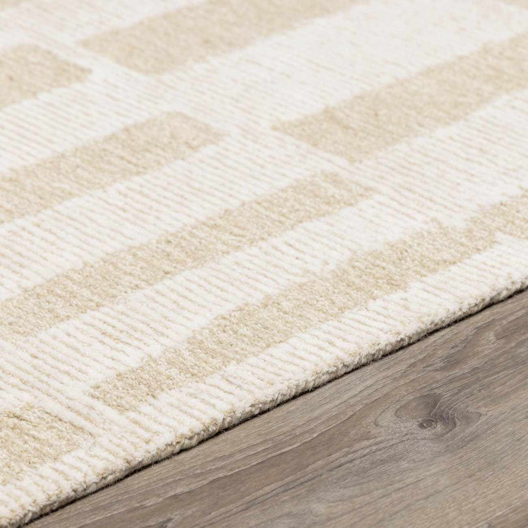 Teige Contemporary Geometrical Beige Area Rug - The Rug Decor