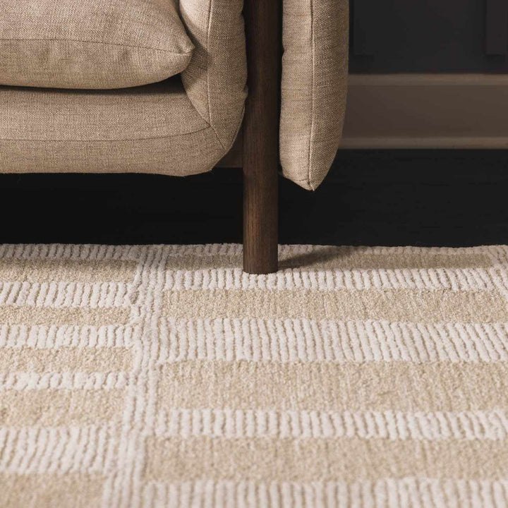 Teige Contemporary Geometrical Beige Area Rug - The Rug Decor