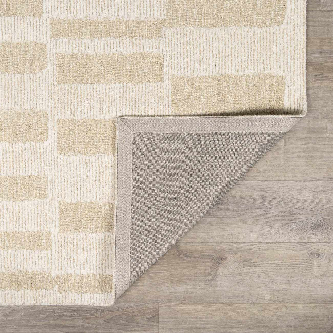 Teige Contemporary Geometrical Beige Area Rug - The Rug Decor