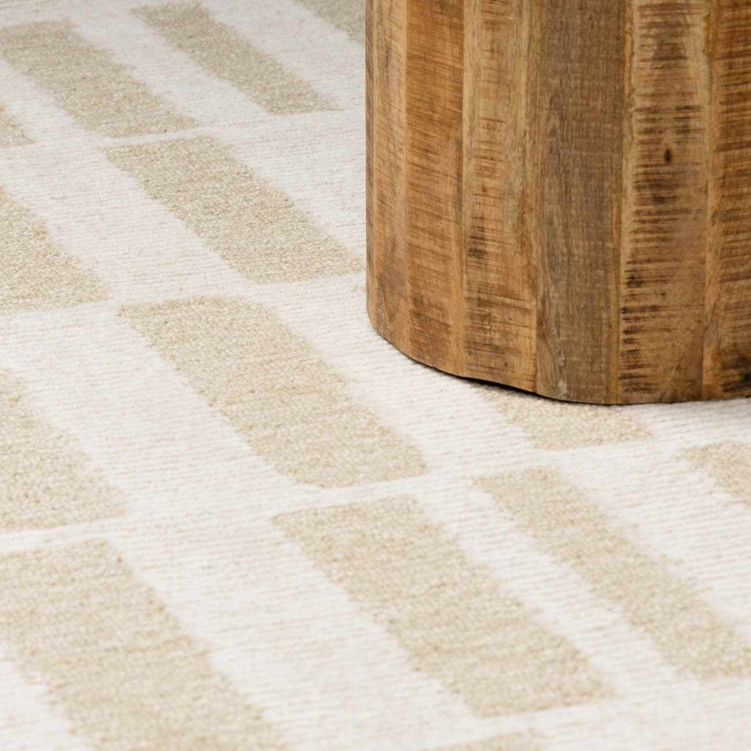 Teige Contemporary Geometrical Beige Area Rug - The Rug Decor