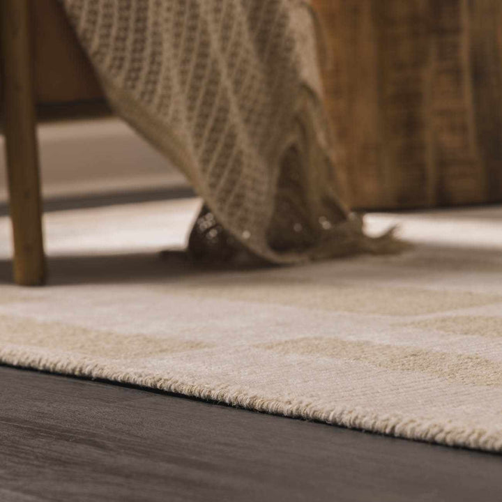 Teige Contemporary Geometrical Beige Area Rug - The Rug Decor