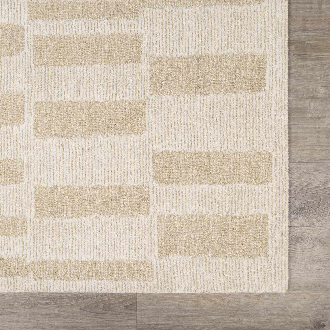 Teige Contemporary Geometrical Beige Area Rug - The Rug Decor