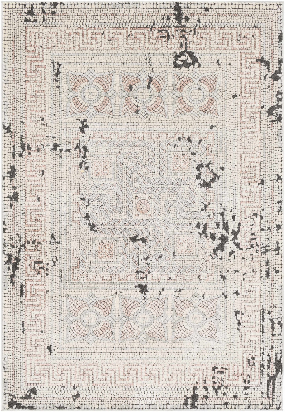 Terlingua Beige And Charcoal Traditional Style Area Rug - The Rug Decor