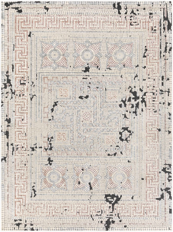 Terlingua Beige And Charcoal Traditional Style Area Rug - The Rug Decor