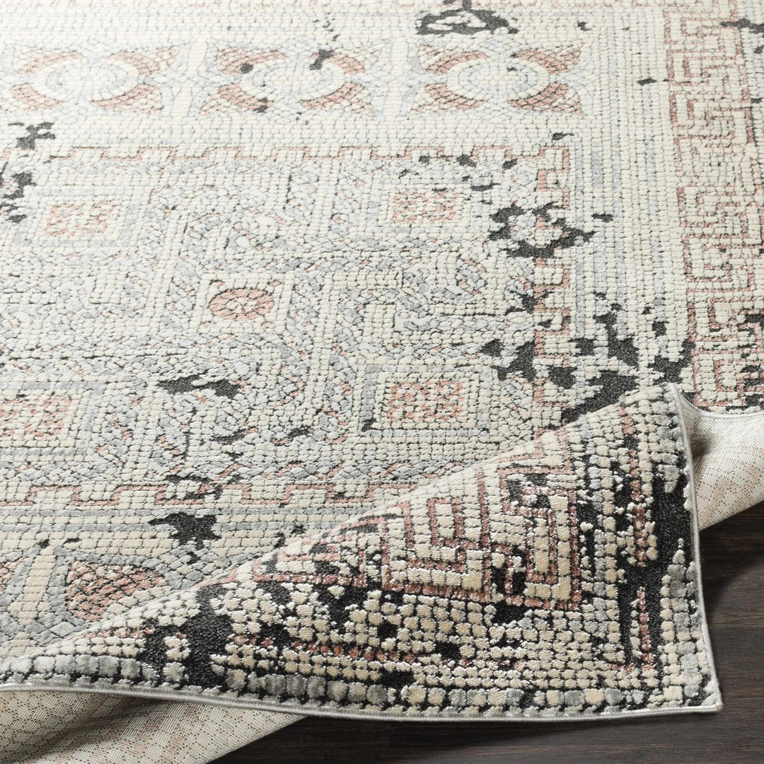 Terlingua Beige And Charcoal Traditional Style Area Rug - The Rug Decor