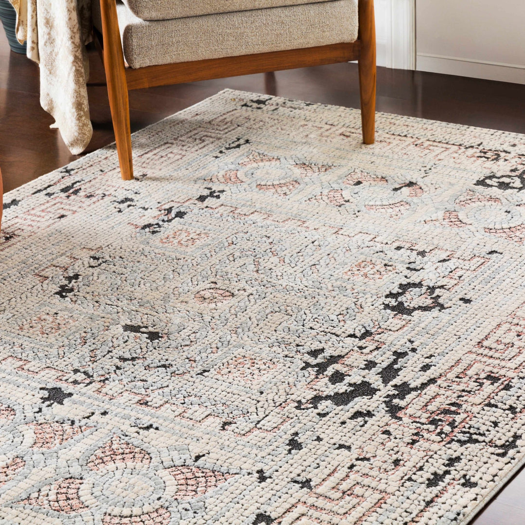 Terlingua Beige And Charcoal Traditional Style Area Rug - The Rug Decor