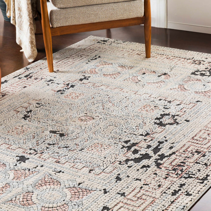 Terlingua Beige And Charcoal Traditional Style Area Rug - The Rug Decor