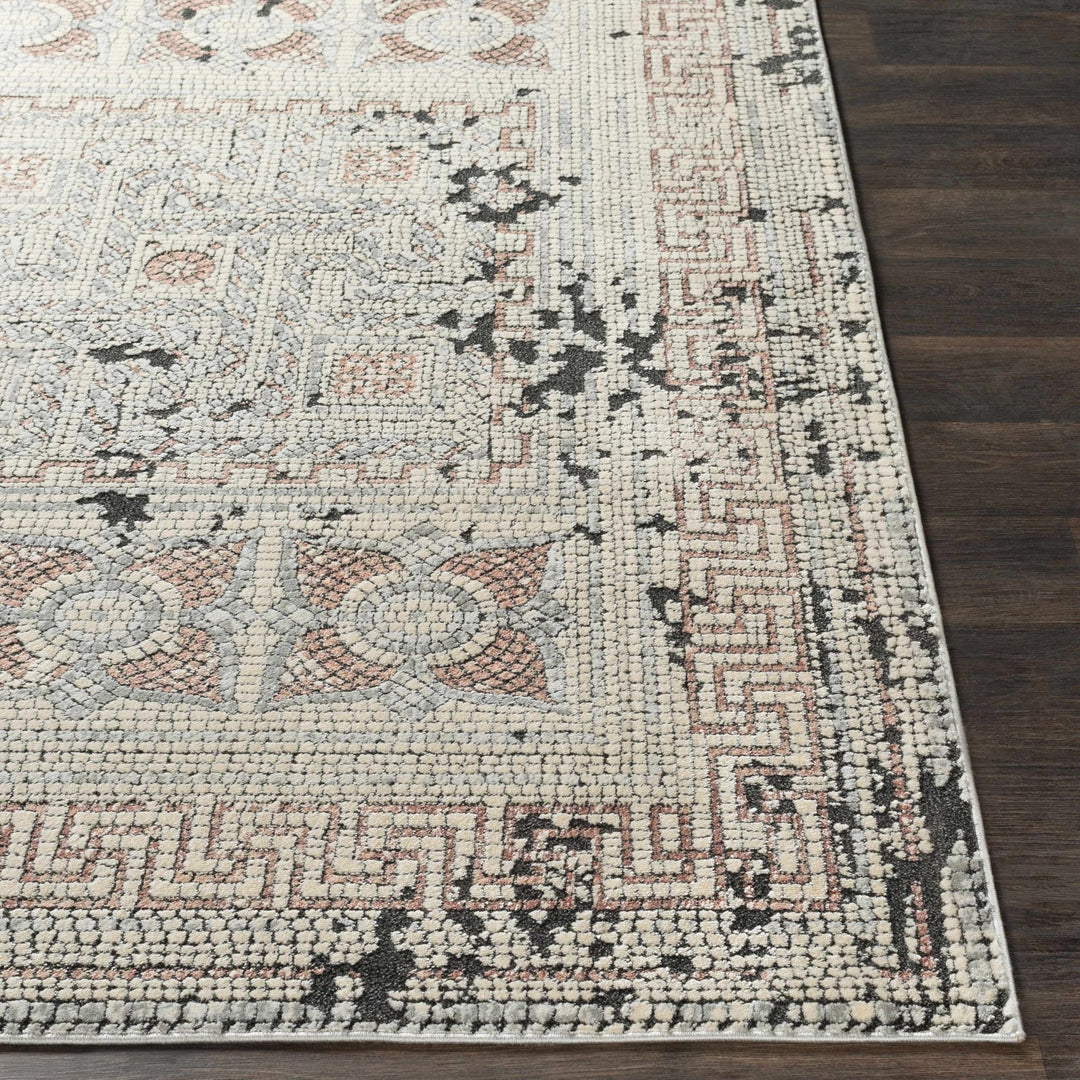 Terlingua Beige And Charcoal Traditional Style Area Rug - The Rug Decor