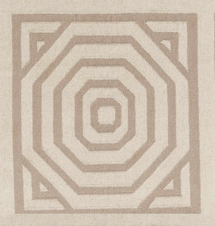 Terlton Modern Geometric Design Ivory Hand Woven Rug - The Rug Decor