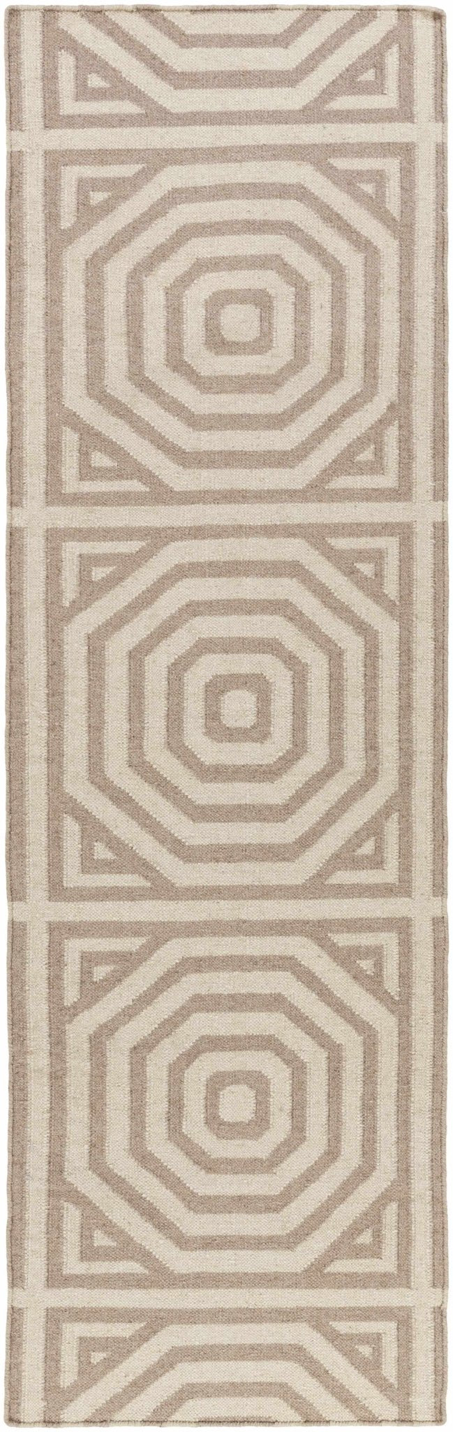Terlton Modern Geometric Design Ivory Hand Woven Rug - The Rug Decor