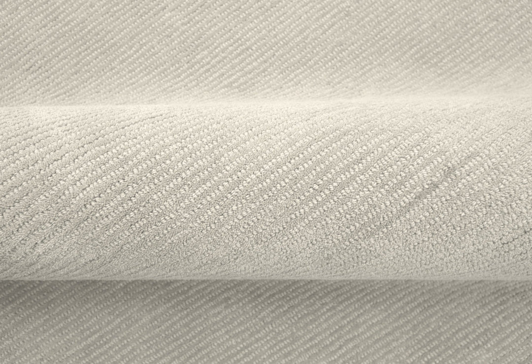 Terra Custom Made Hand Tufted Ivory Modern Solid Design Wool Rug - The Rug Decor