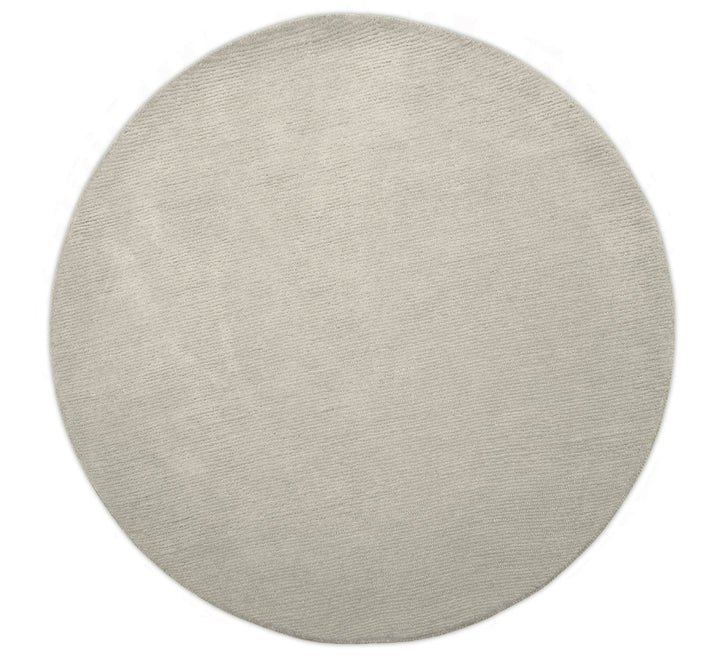 Terra Custom Made Hand Tufted Ivory Modern Solid Design Wool Rug - The Rug Decor