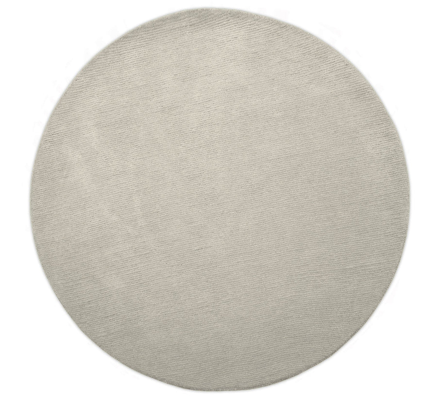 Terra Custom Made Hand Tufted Ivory Modern Solid Design Wool Rug - The Rug Decor