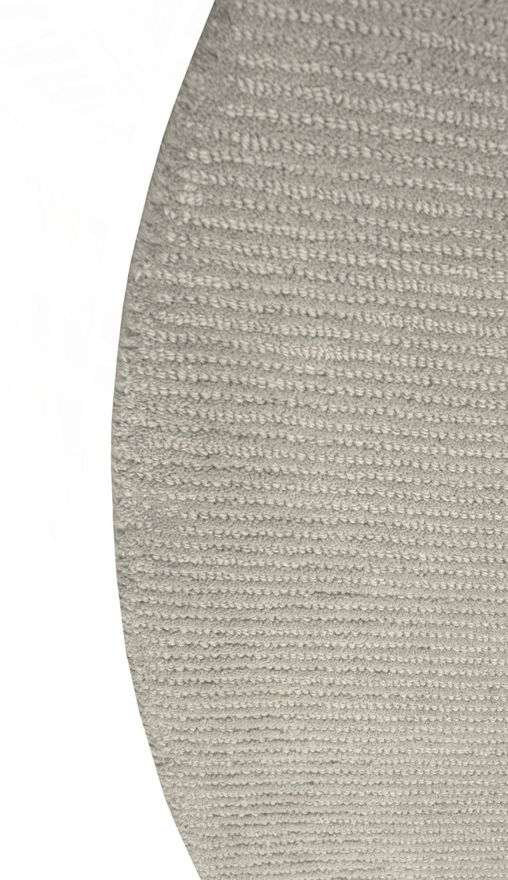 Terra Custom Made Hand Tufted Ivory Modern Solid Design Wool Rug - The Rug Decor