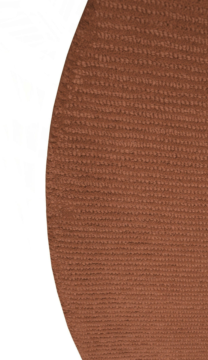 Terra Custom Made Hand Tufted Rust Modern Solid Design Wool Rug - The Rug Decor