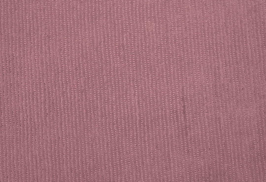 Custom Made Round Pink Modern Solid Design Hand Tufted Wool Rug