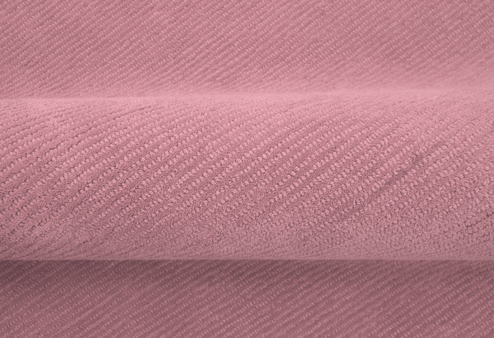 Custom Made Round Pink Modern Solid Design Hand Tufted Wool Rug