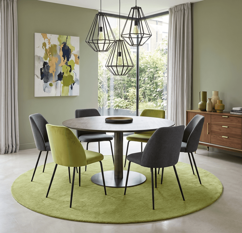 Terra Custom Made Modern Solid Design Green Hand Tufted Wool Rug - The Rug Decor