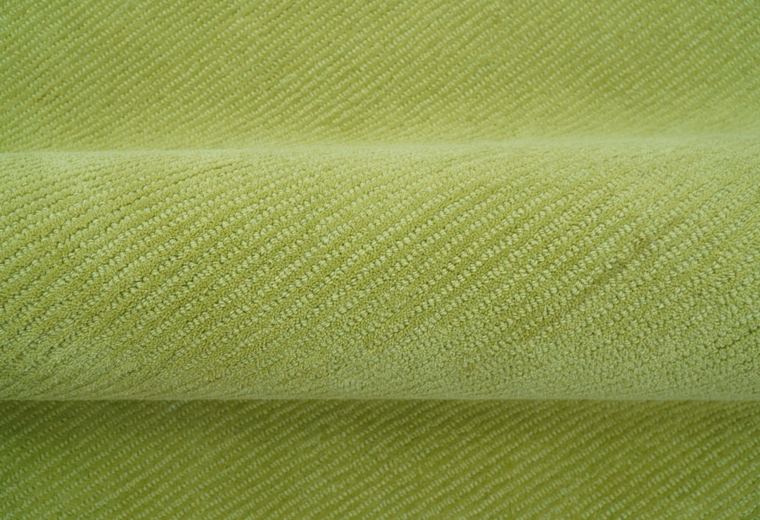 Terra Custom Made Modern Solid Design Green Hand Tufted Wool Rug - The Rug Decor