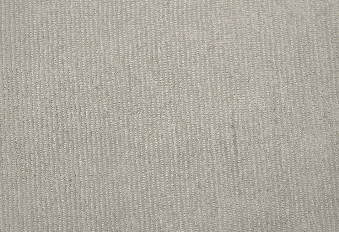 Terra Custom Made Hand Tufted Ivory Modern Solid Design Wool Rug