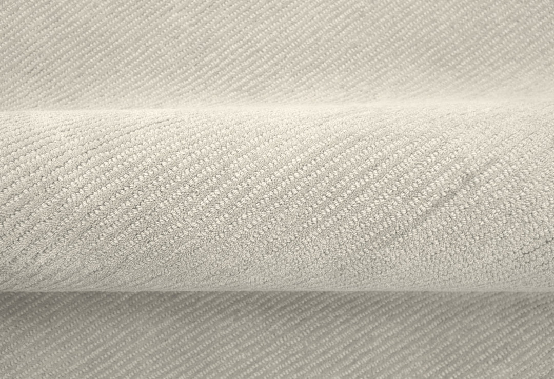 Terra Custom Made Hand Tufted Ivory Modern Solid Design Wool Rug