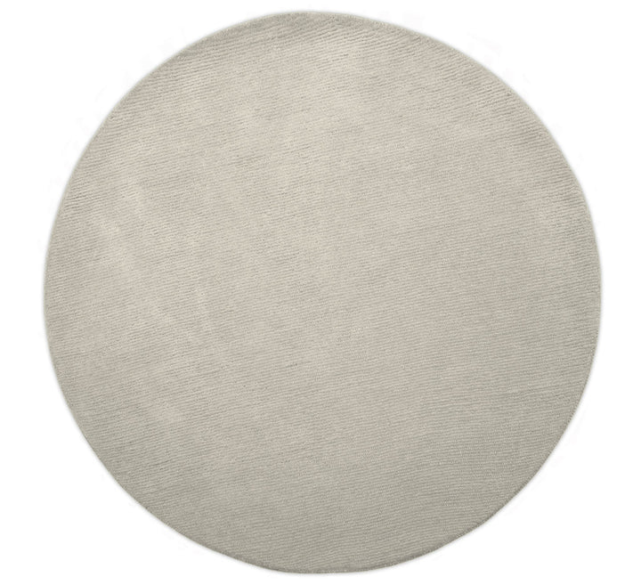 Terra Custom Made Hand Tufted Ivory Modern Solid Design Wool Rug
