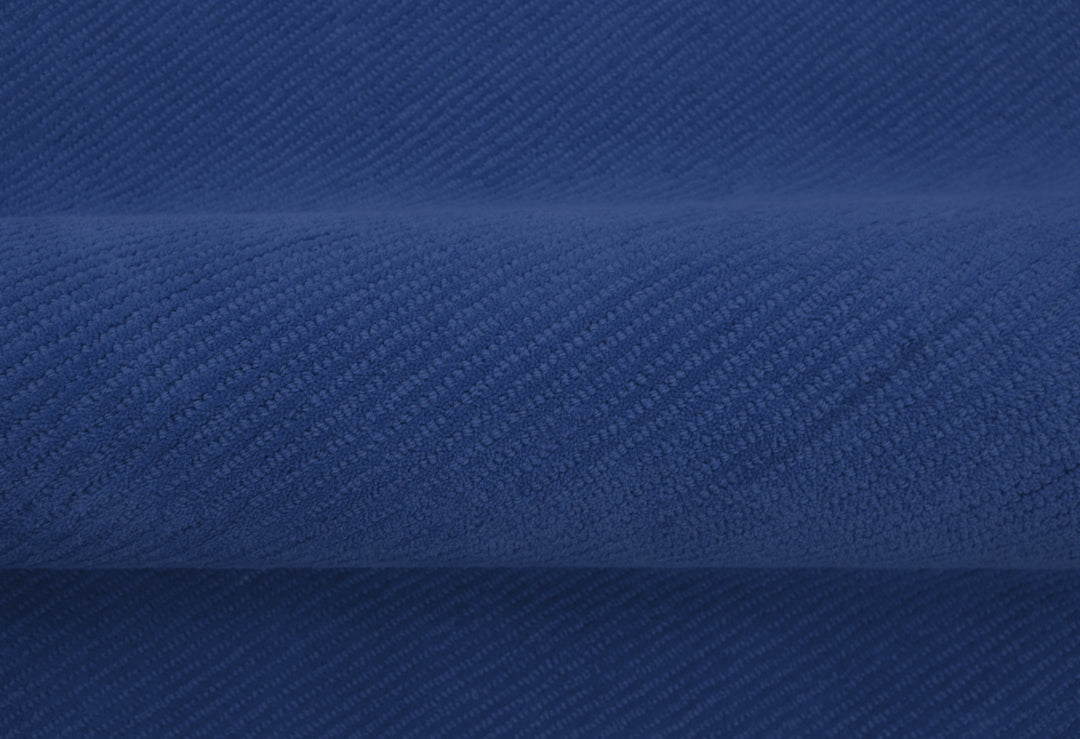 Terra Custom Made Blue Modern Solid Design Hand Tufted Wool Rug