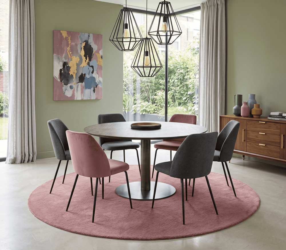 Terra Custom Made Modern Solid Design Pink Hand Tufted Wool Rug - The Rug Decor