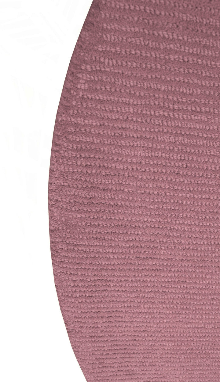 Terra Custom Made Modern Solid Design Pink Hand Tufted Wool Rug - The Rug Decor