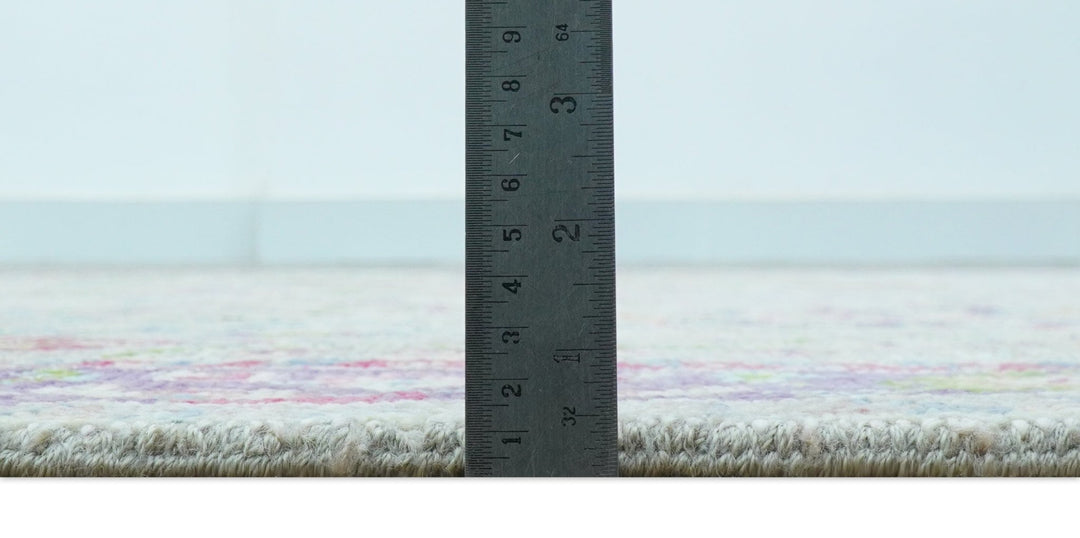 Terra Custom Made Traditional Tribal Design Beige And Pink Hand Knotted Wool Rug - The Rug Decor