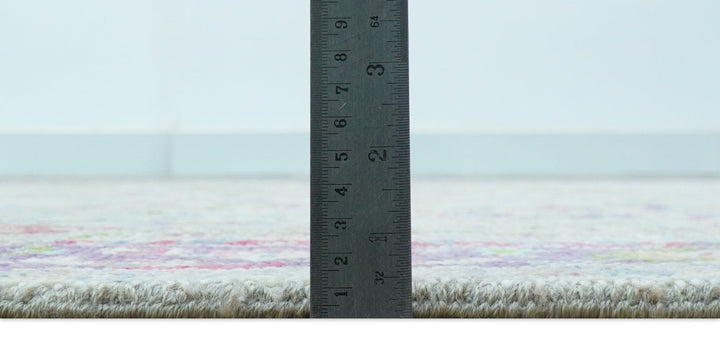 Terra Custom Made Traditional Tribal Design Beige And Pink Hand Knotted Wool Rug - The Rug Decor