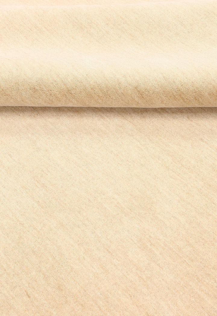 Terrain Hand Loomed Modern Beige Solid Design Wool Area Rug - The Rug Decor