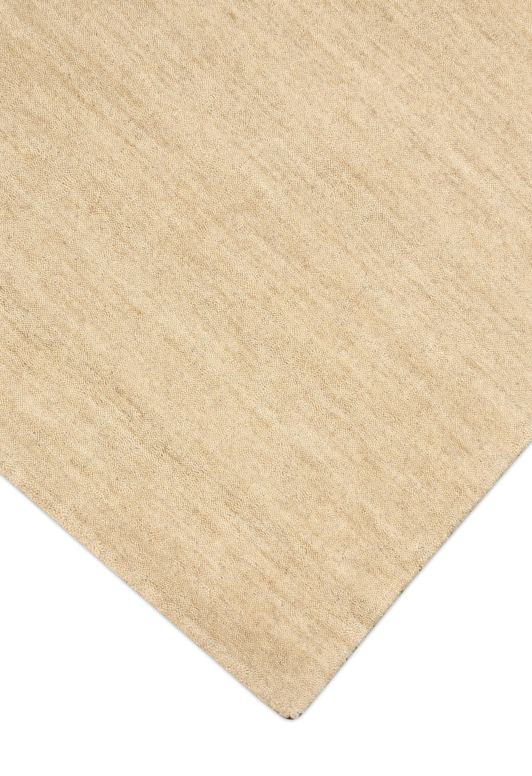 Terrain Hand Loomed Modern Beige Solid Design Wool Area Rug - The Rug Decor