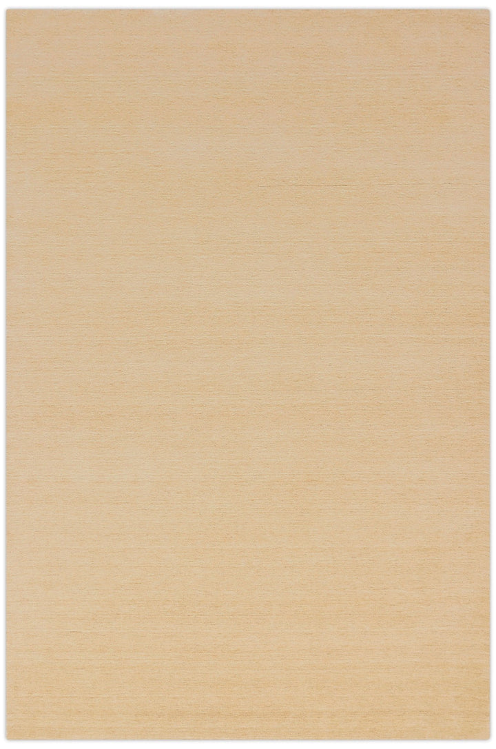 Terrain Hand Loomed Modern Beige Solid Design Wool Area Rug - The Rug Decor
