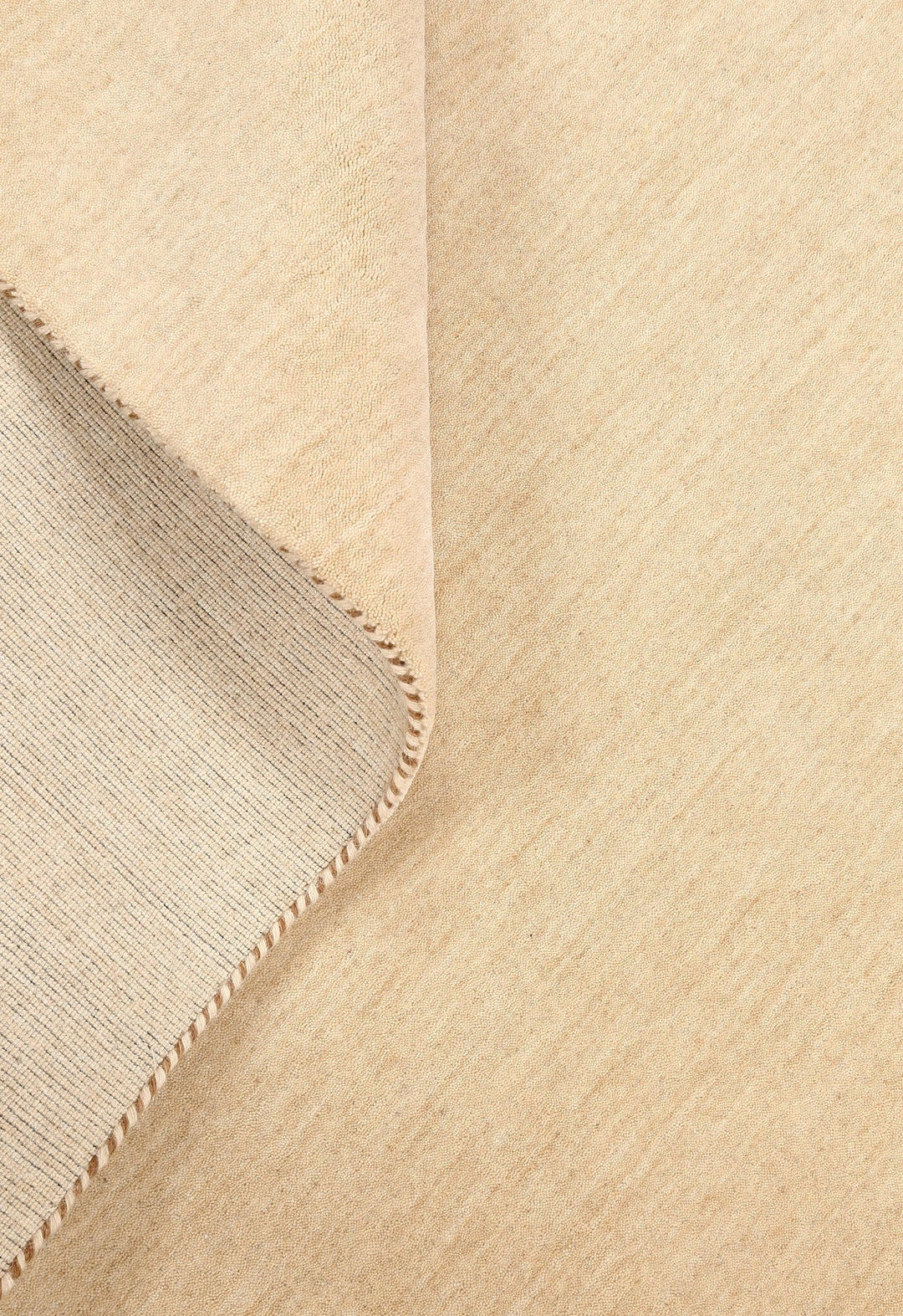 Terrain Hand Loomed Modern Beige Solid Design Wool Area Rug - The Rug Decor