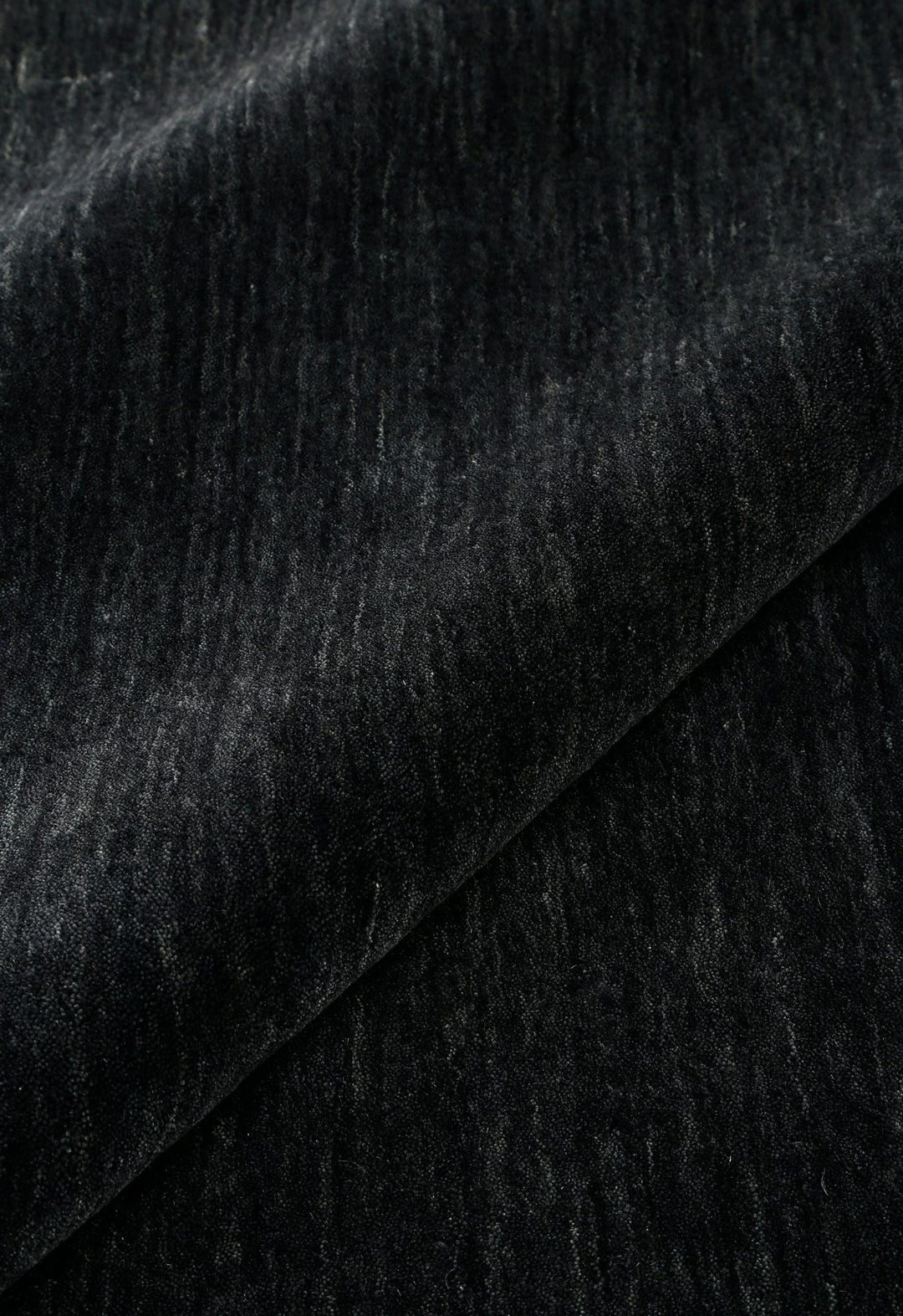 Terrain Hand Loomed Modern Charcoal Solid Design Wool Area Rug - The Rug Decor