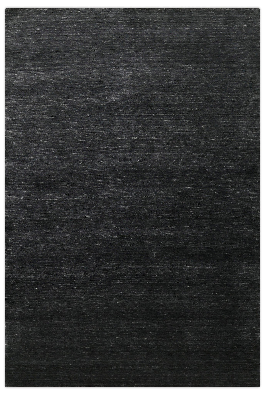 Terrain Hand Loomed Modern Charcoal Solid Design Wool Area Rug - The Rug Decor