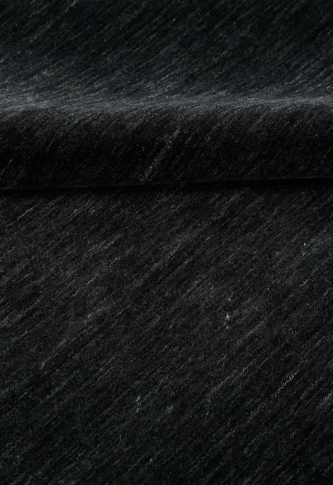 Terrain Hand Loomed Modern Charcoal Solid Design Wool Area Rug - The Rug Decor