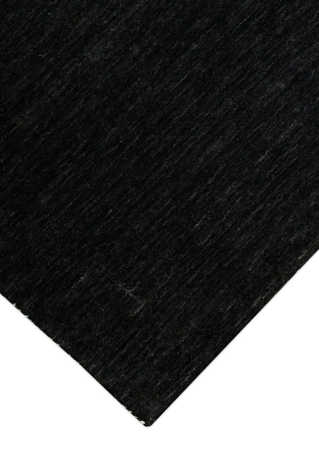 Terrain Hand Loomed Modern Charcoal Solid Design Wool Area Rug - The Rug Decor