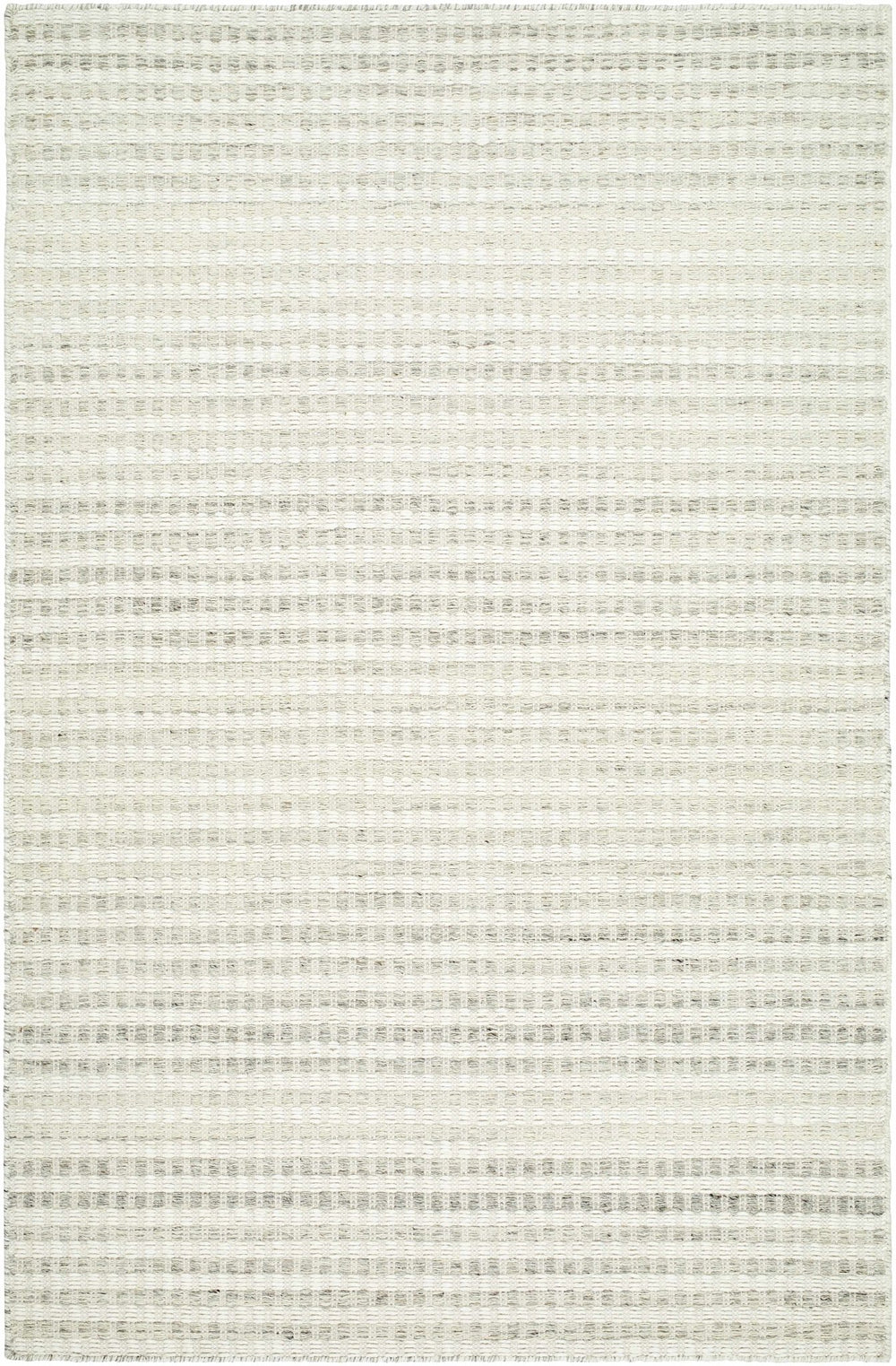 Tevah Contemporary Ivory And Gray Flatwoven Wool Rug - The Rug Decor
