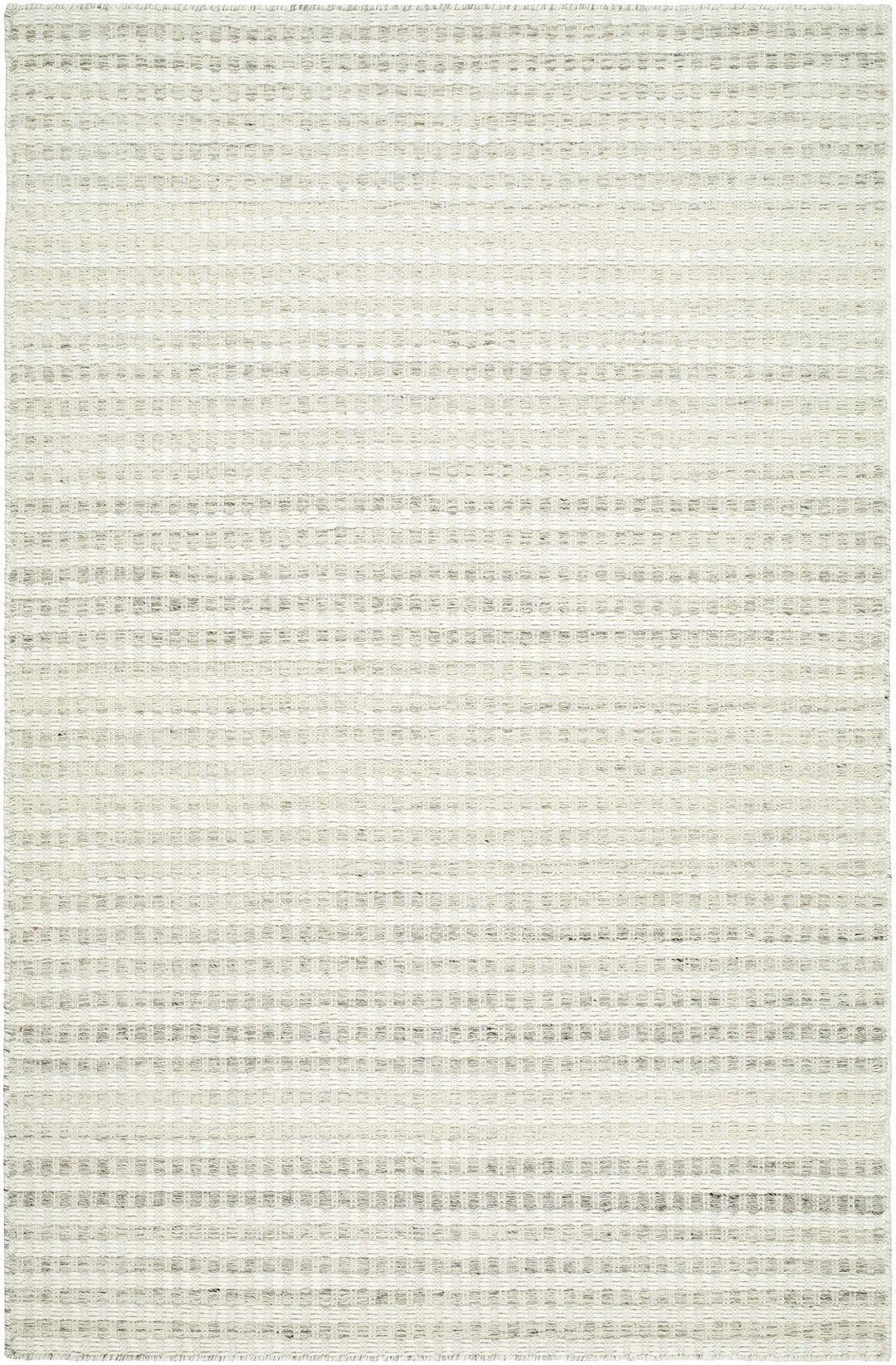 Tevah Contemporary Ivory And Gray Flatwoven Wool Rug - The Rug Decor