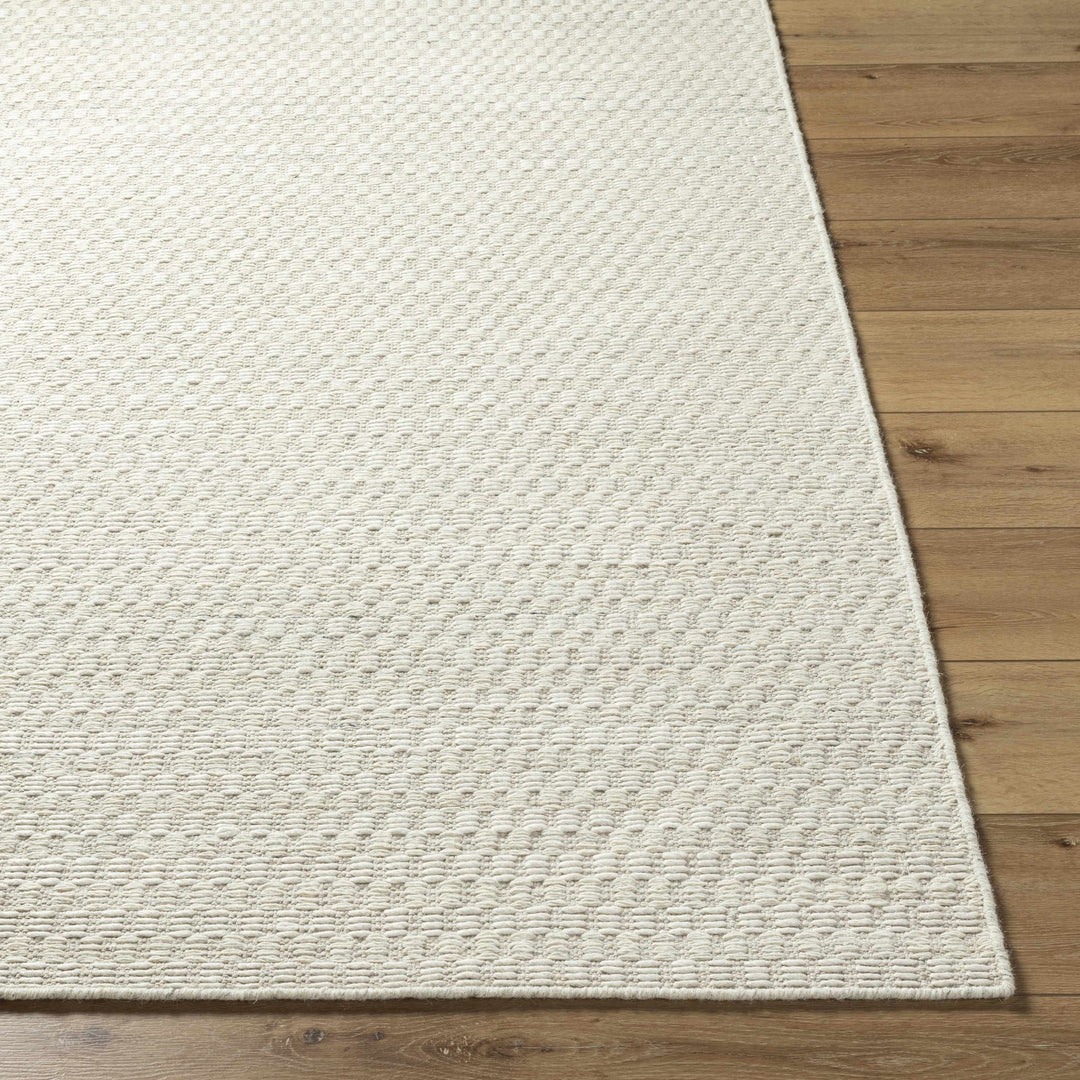 Tevah Contemporary Style Ivory Wool Rug - The Rug Decor